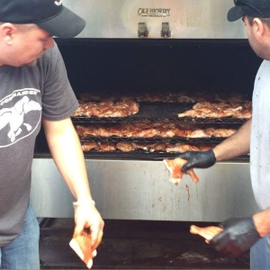 Grilling chicken