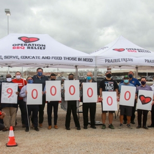 9,000,000 meals sign