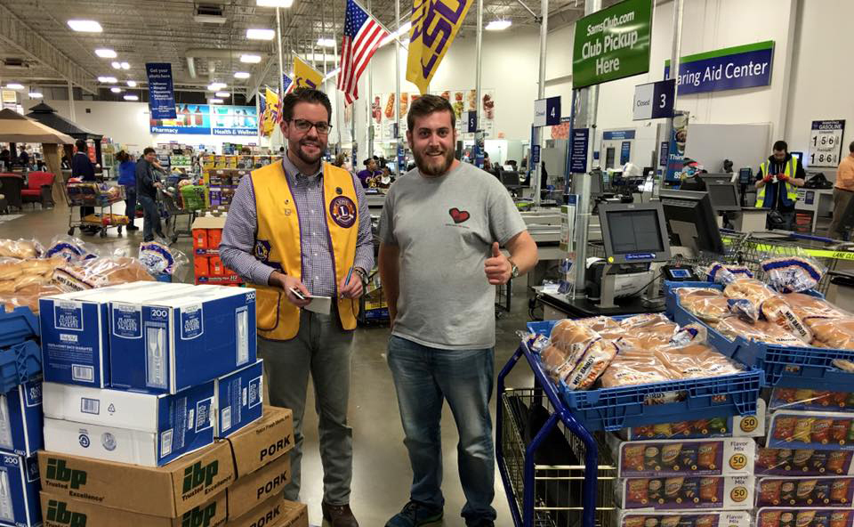 Men in grocery store