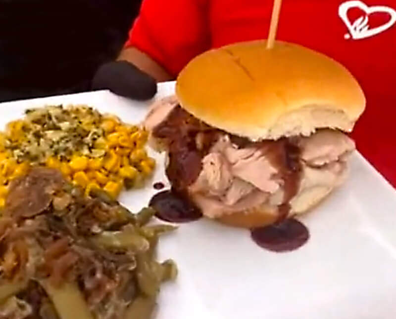 Pork Loin Sandwich with Blueberry BBQ Sauce
