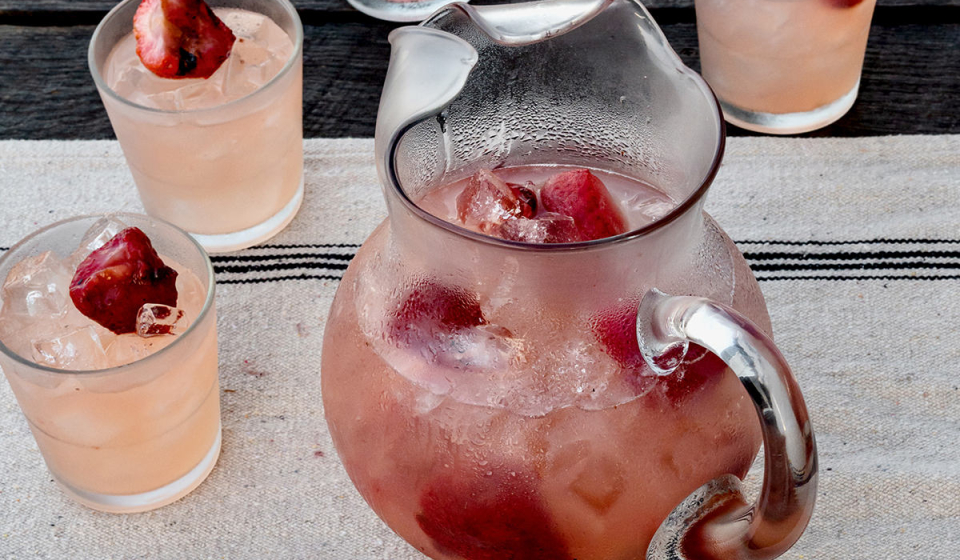 Grilled Strawberry Lemonade