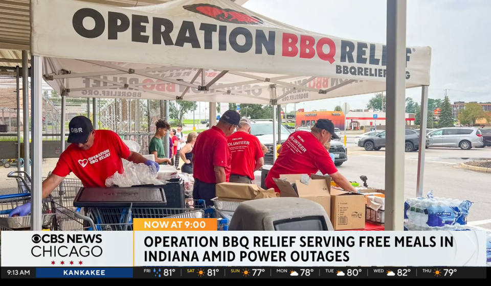 Operation BBQ Relief serving free meals in Indiana during power outages