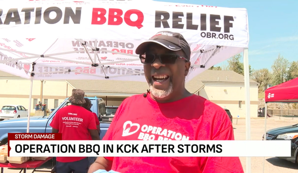 Operation BBQ Relief serves hot meals to residents impacted by severe storm for second day