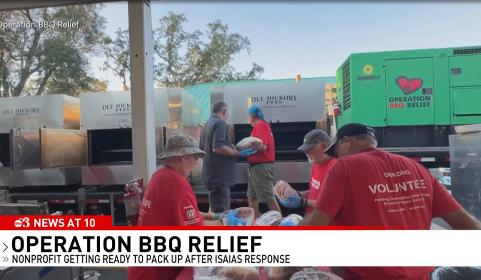 Operation BBQ Relief wraps Gulf Coast meal mission after 15 days serving storm victims